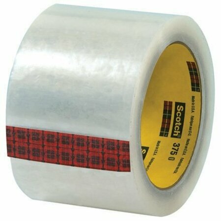 BSC PREFERRED 3'' x 55 yds. Clear 3M 375 Carton Sealing Tape, 6PK T9053756PK